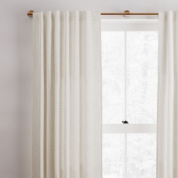 West Elm single Panel Bomu Curtain New 48x96 - Picture 1 of 2